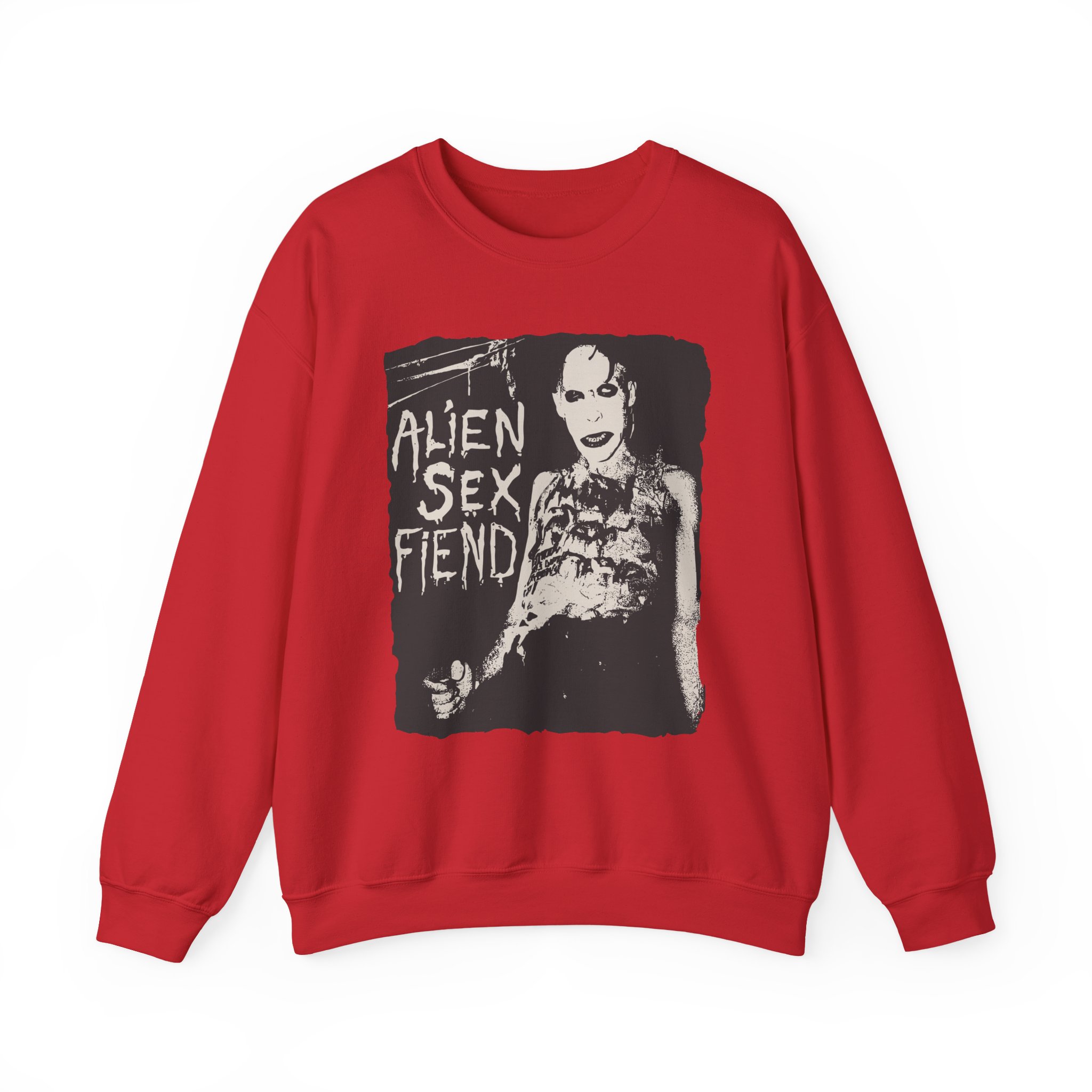 Alien Sex Fiend Nik Fiend Unisex Heavy Blendâ„¢ Crewneck Sweatshirt