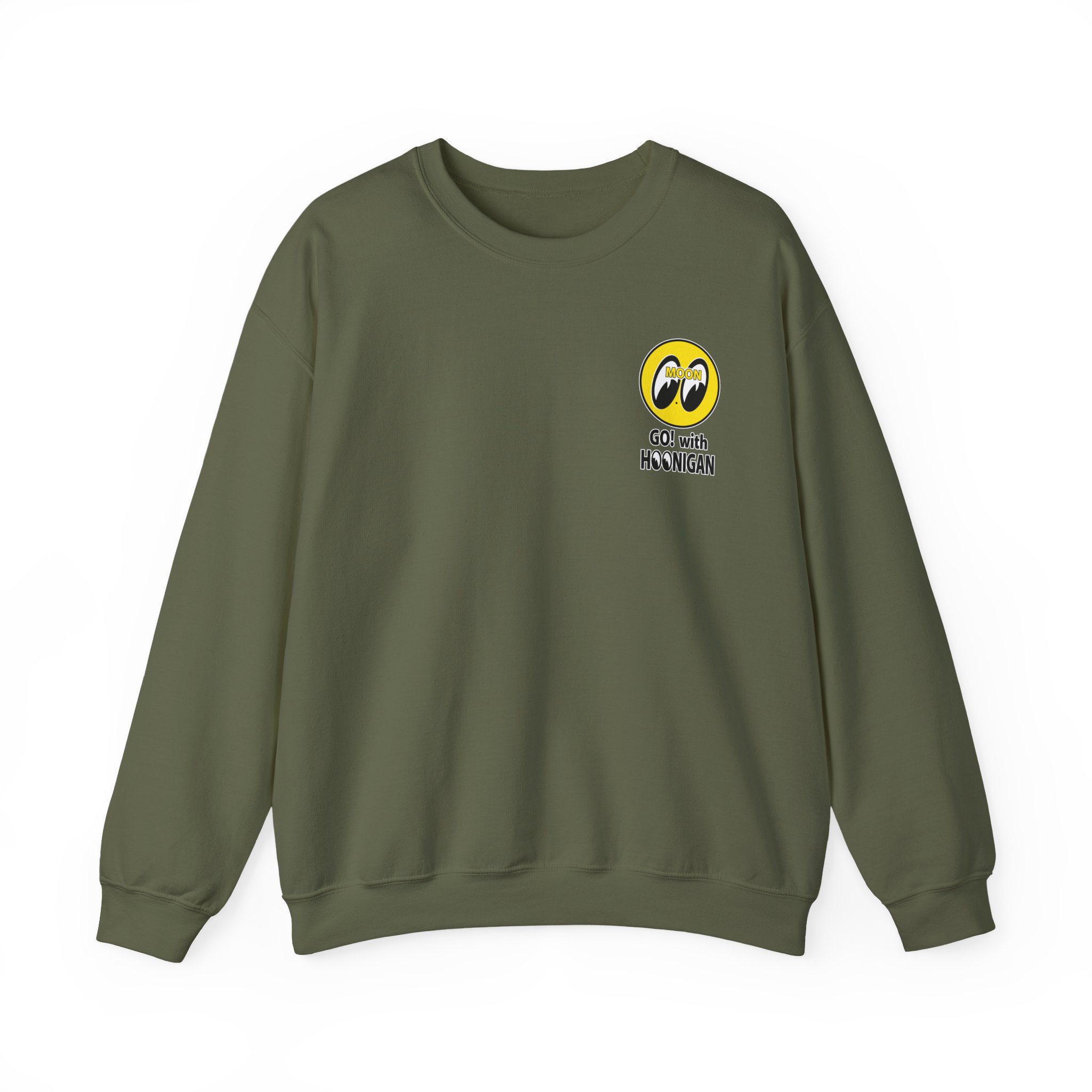 Ken Block Hoonigan X Mooneyes Go With Hoon Unisex Heavy Blendâ„¢ Crewneck Sweatshirt