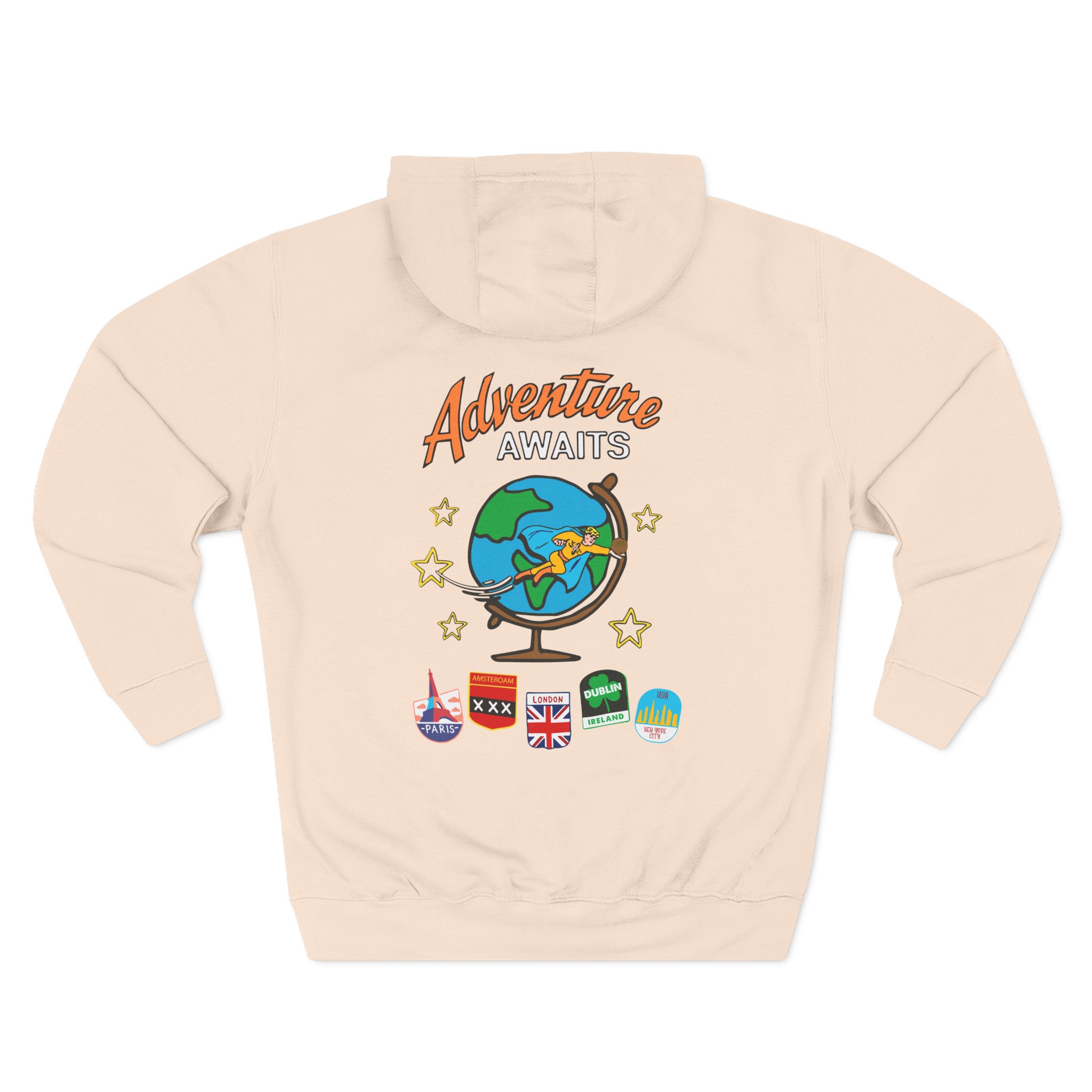 Ryan Trahan One Cent Adventure Awaits Travel Club Three-Panel Fleece Hoodie