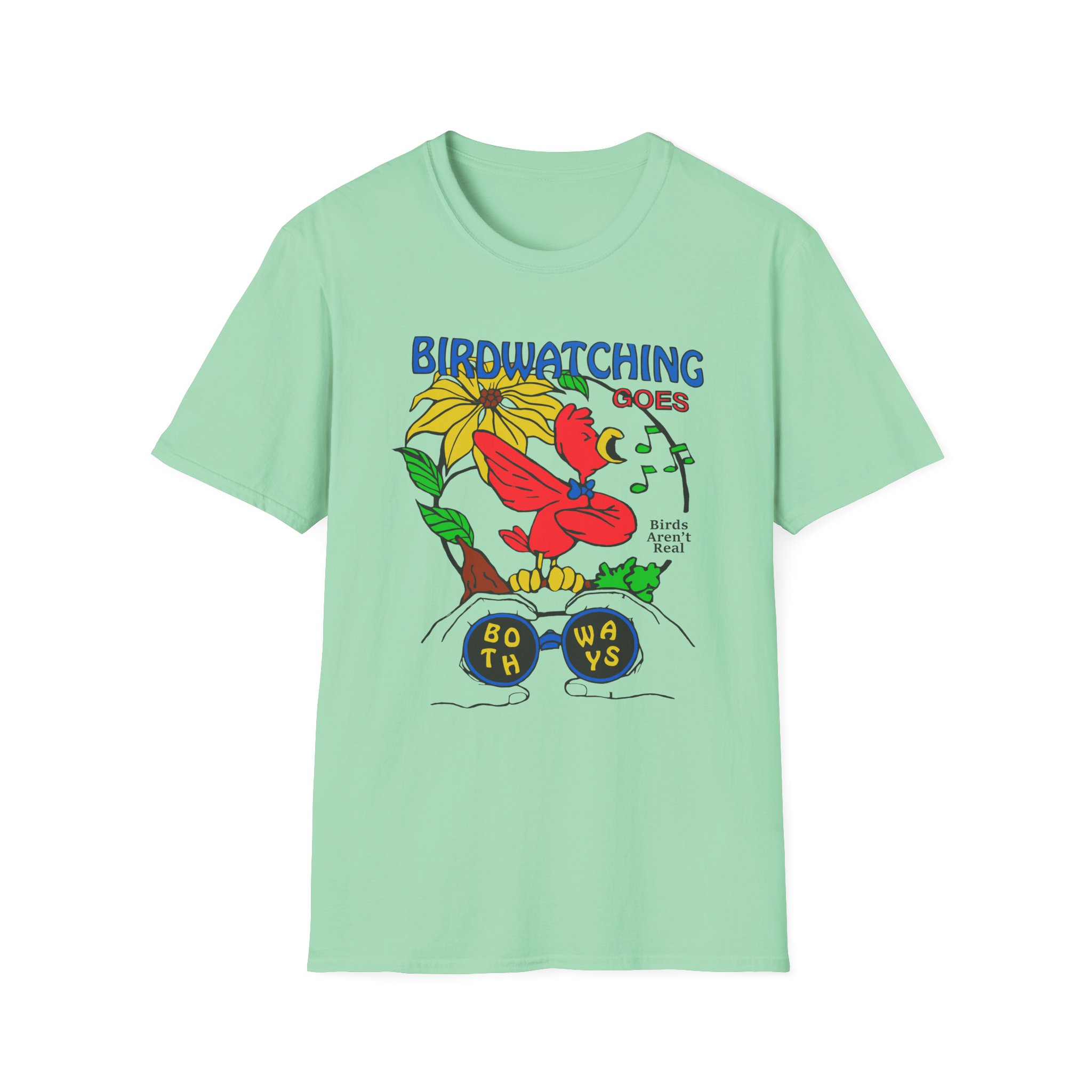 Birds Arent Real Unisex Softstyle T-Shirt
