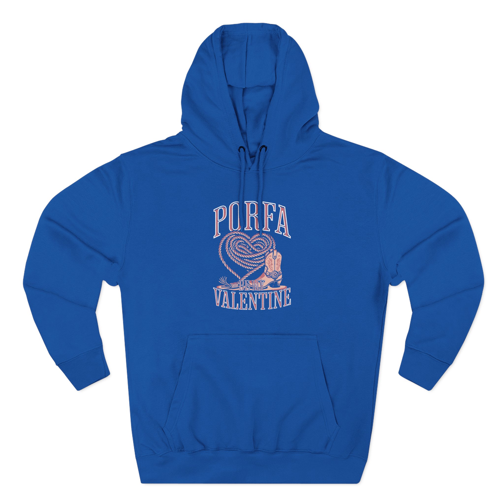 Porfa Be My Valentine Three-Panel Fleece Hoodie