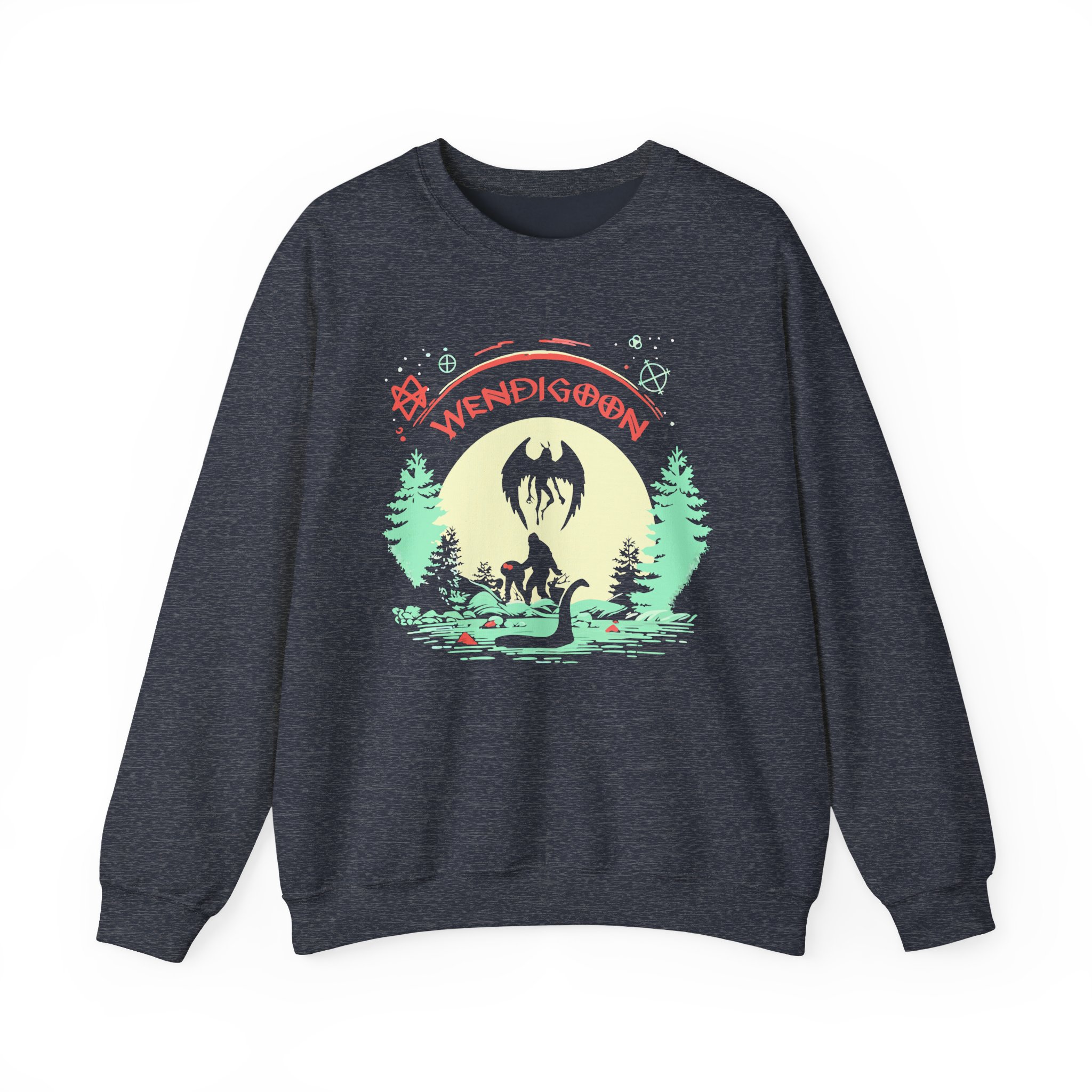 Wendigoon Cryptids on Tour Unisex Heavy Blend Crewneck Sweatshirt