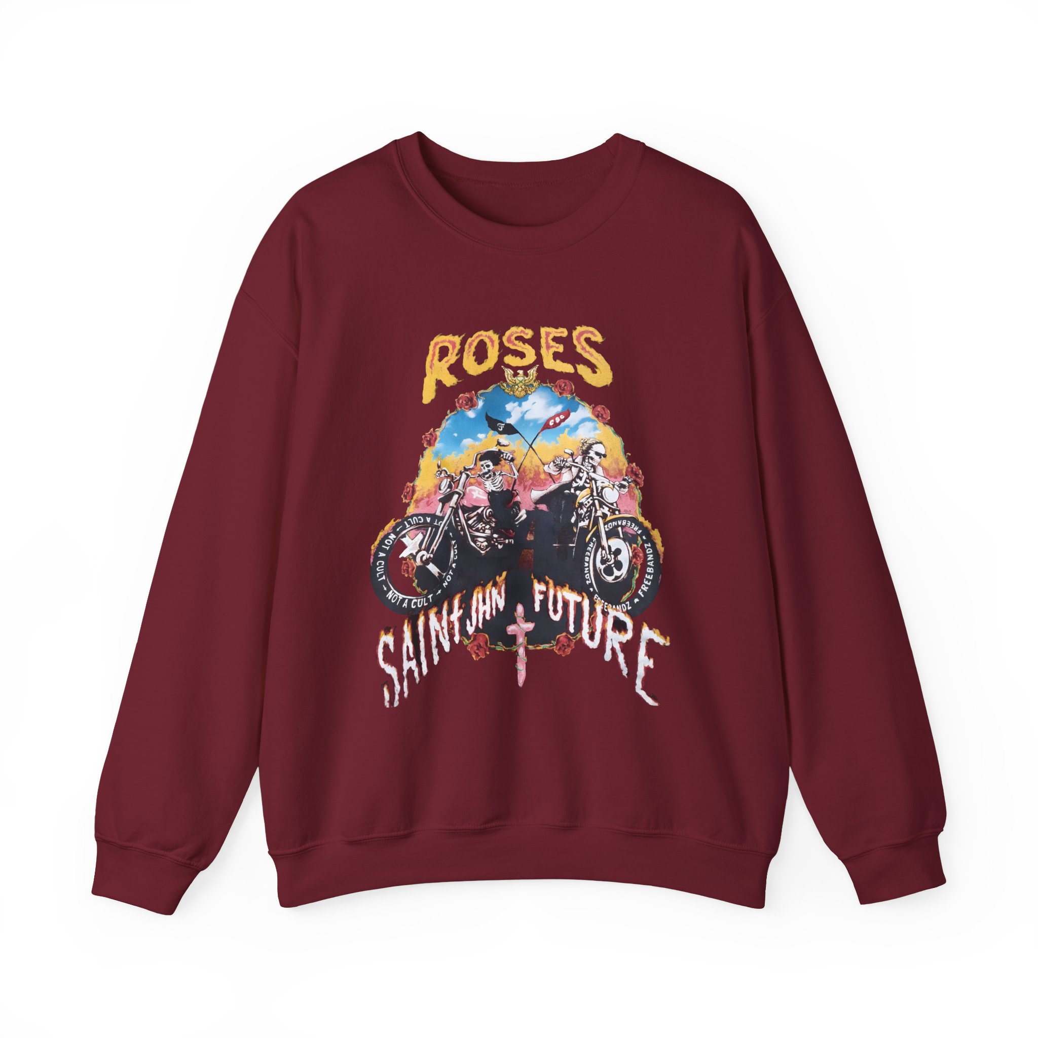 Saint Jhn Not a Cult X Freebandz Roses Unisex Heavy Blendâ„¢ Crewneck Sweatshirt