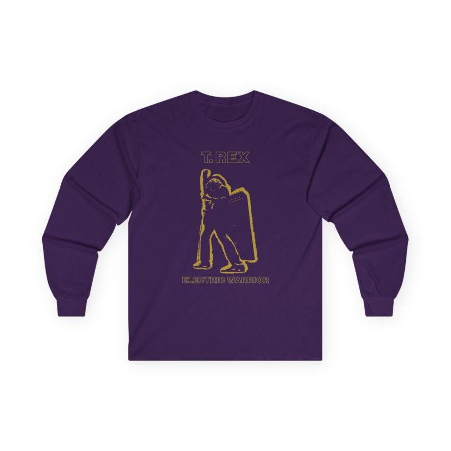 T Rex Electric Warrior Unisex Ultra Cotton Long Sleeve Tee
