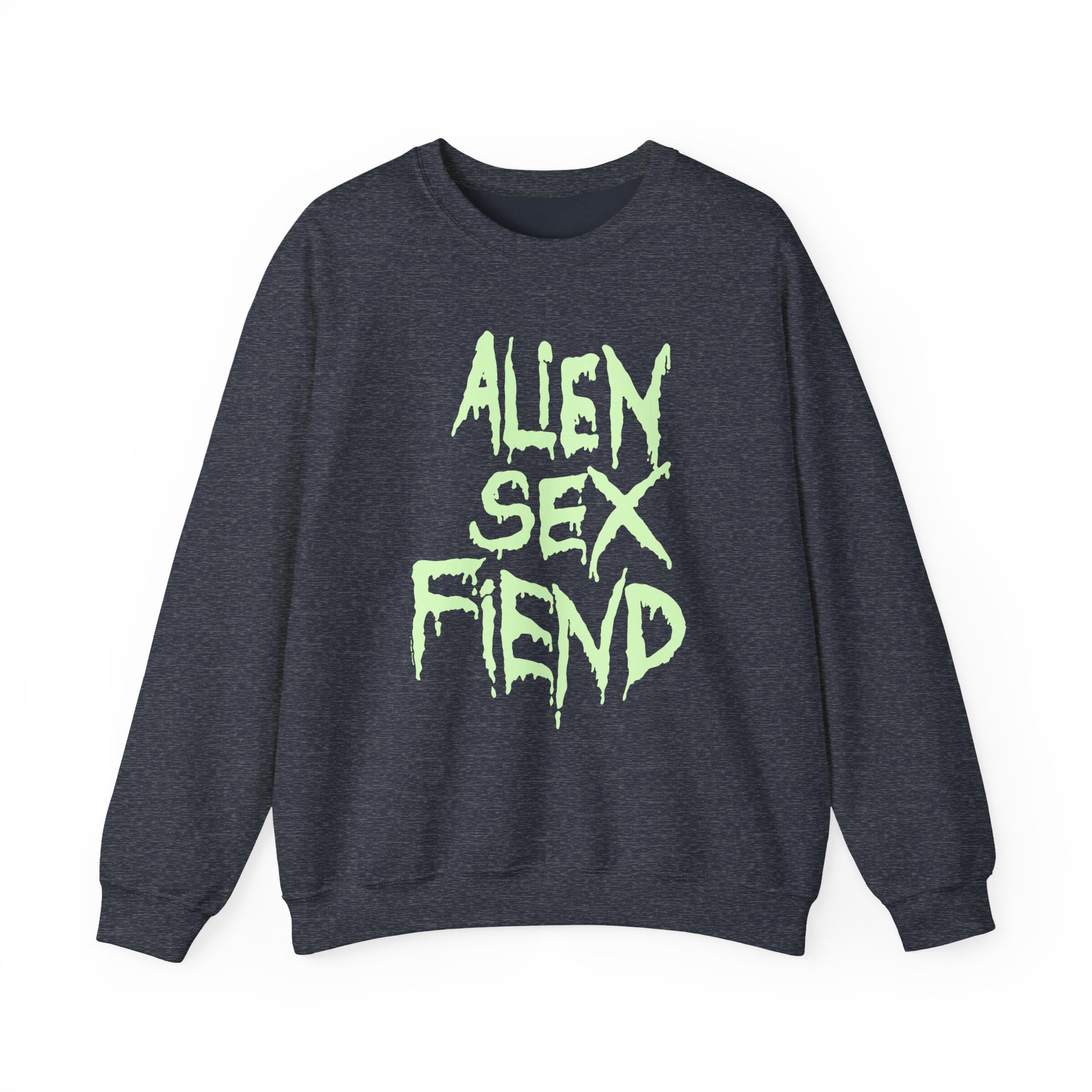 Alien Sex Fiend Glow in the Dark Unisex Heavy Blendâ„¢ Crewneck Sweatshirt