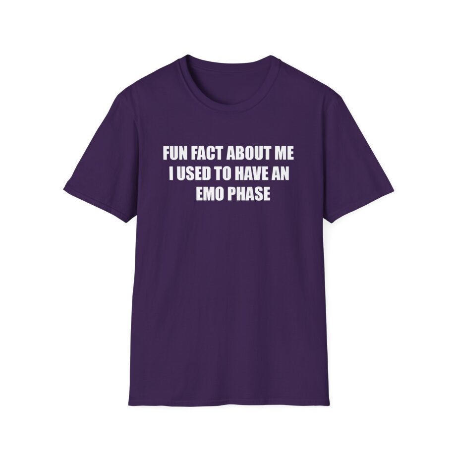 Jake & Johnnie Fun Fact About Me I Used to Have an Emo Phase Unisex Softstyle T-Shirt