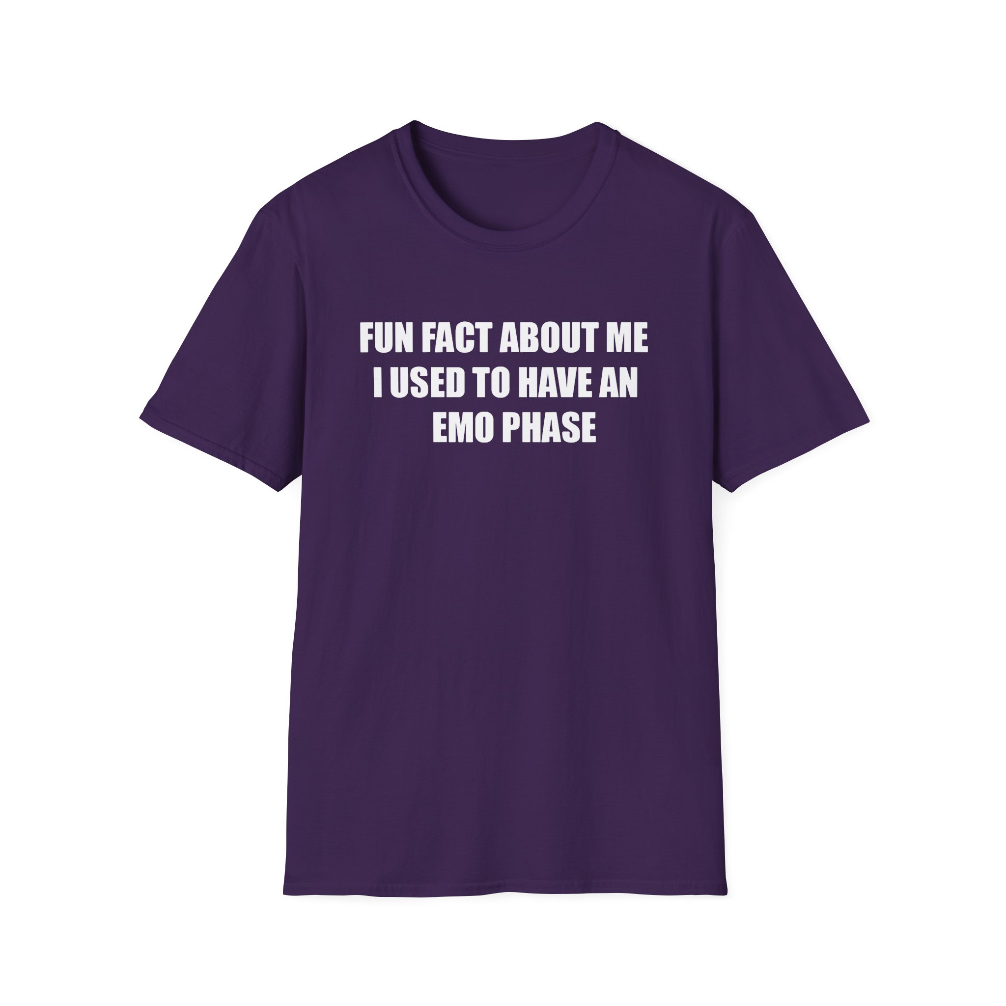 Jake & Johnnie Fun Fact About Me I Used to Have an Emo Phase Unisex Softstyle T-Shirt