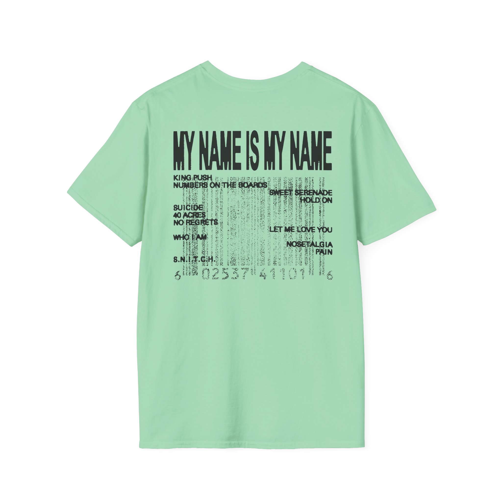 Clipse Mnimn Tracklist Unisex Softstyle T-Shirt