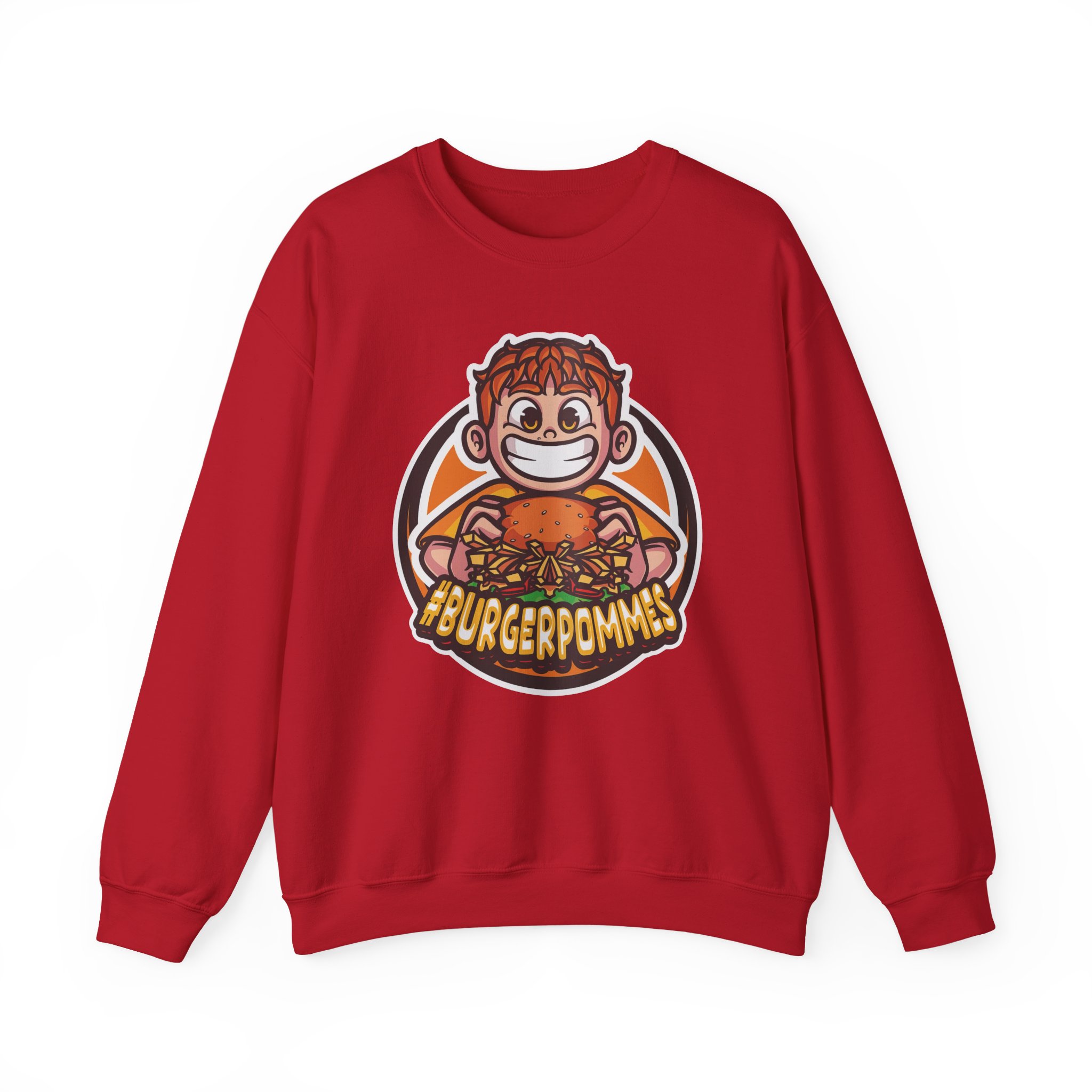 Burger Pommes Unisex Heavy Blendâ„¢ Crewneck Sweatshirt