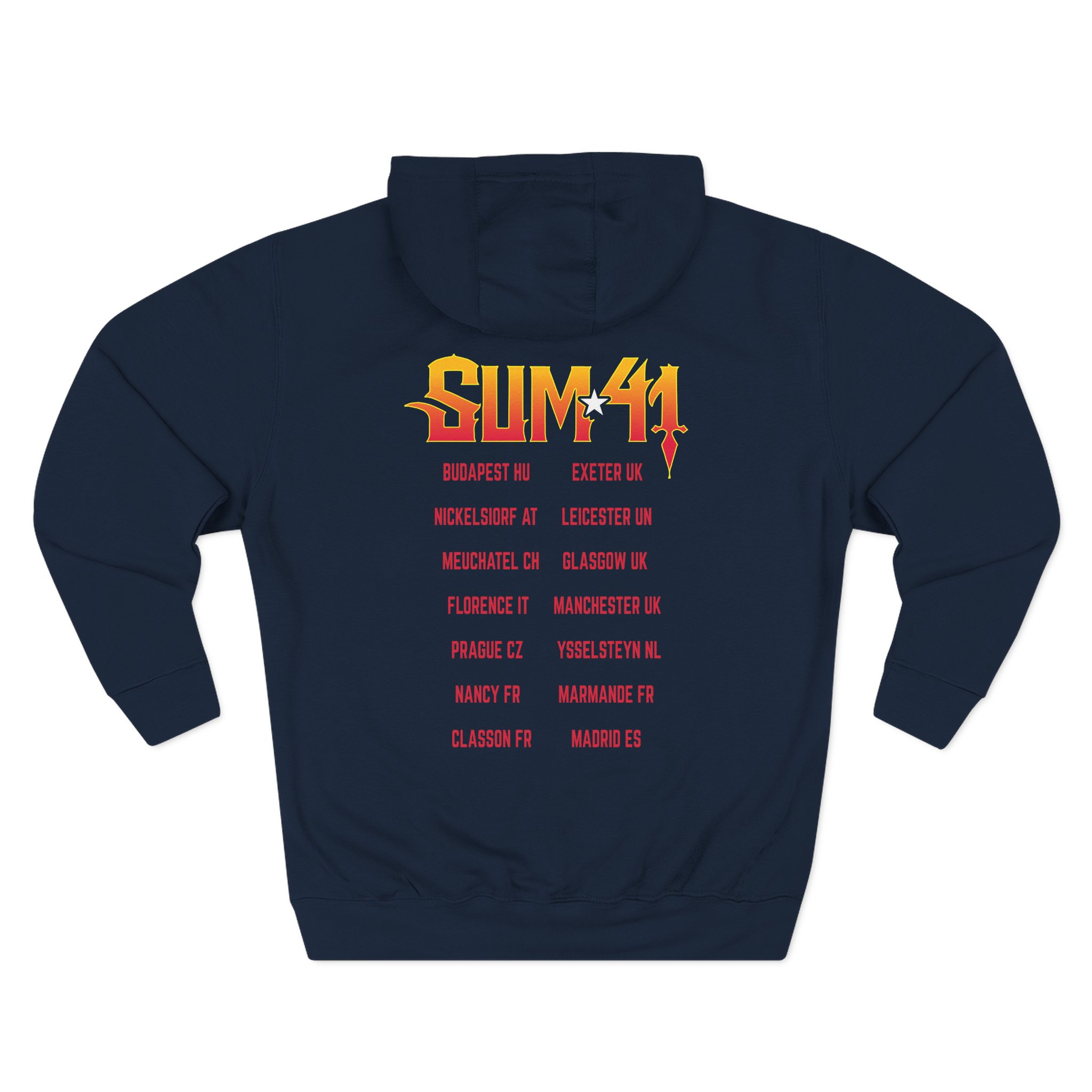 Sum 41 Out for Blood Three-Panel Fleece Hoodie
