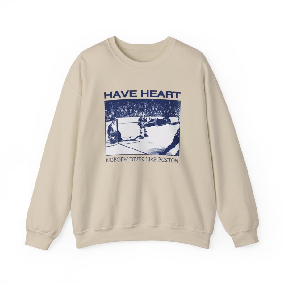 Have Heart Nobody Dives Like Boston Unisex Heavy Blend™ Crewneck Sweatshirt