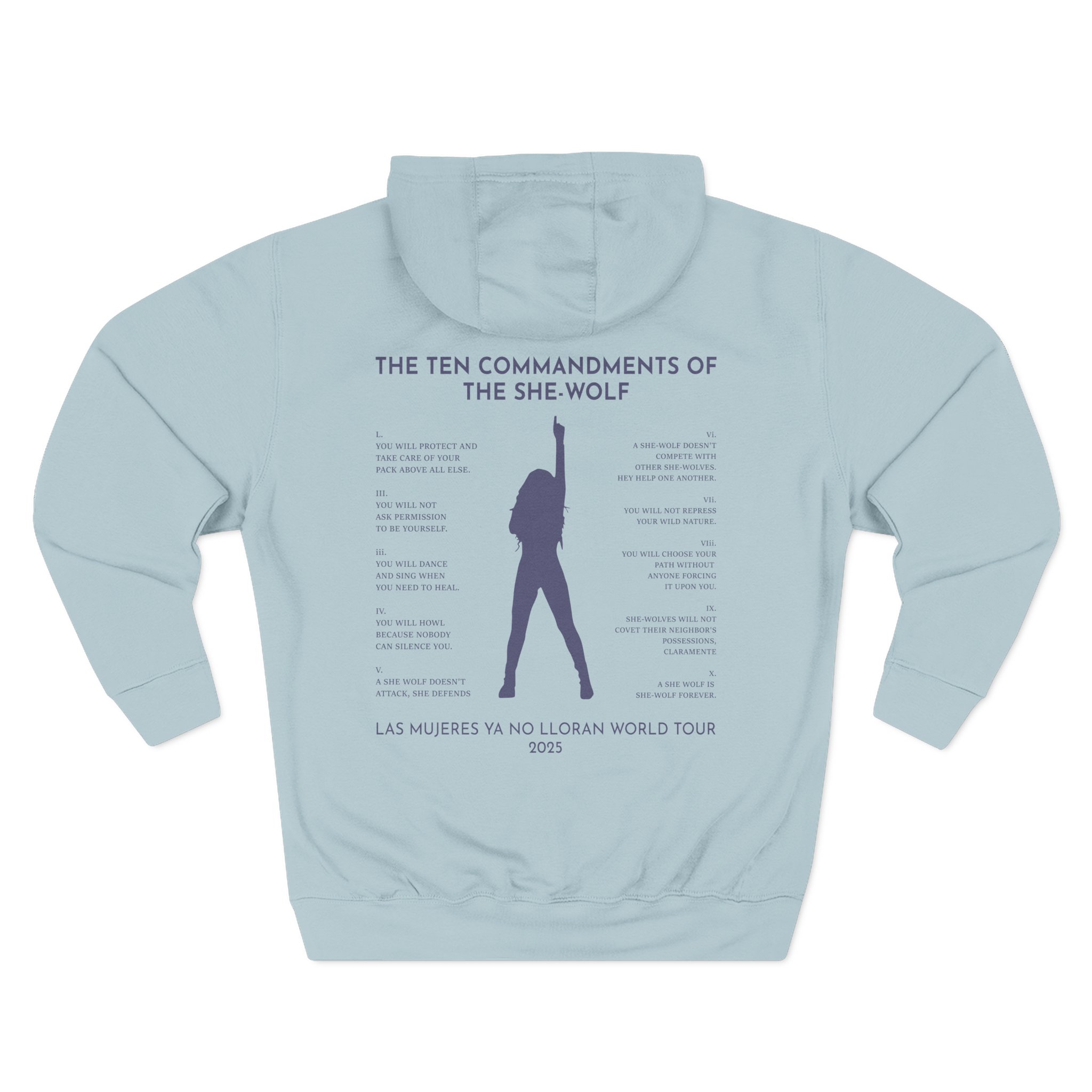 Shakira Commandments Three-Panel Fleece Hoodie
