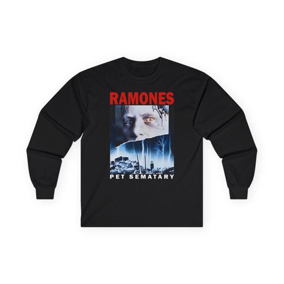 Ramones Pet Sematary T Shirt Unisex Ultra Cotton Long Sleeve Tee