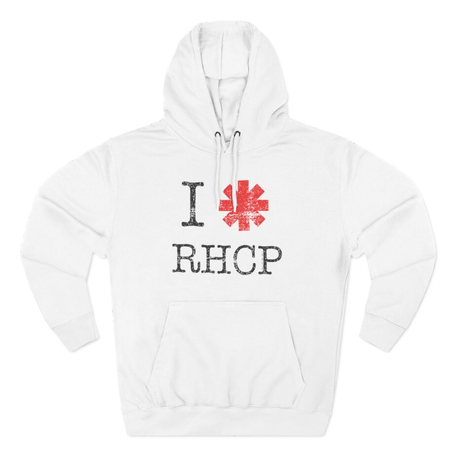 Red Hot Chili Peppers I Heart Rhcp Three-Panel Fleece Hoodie