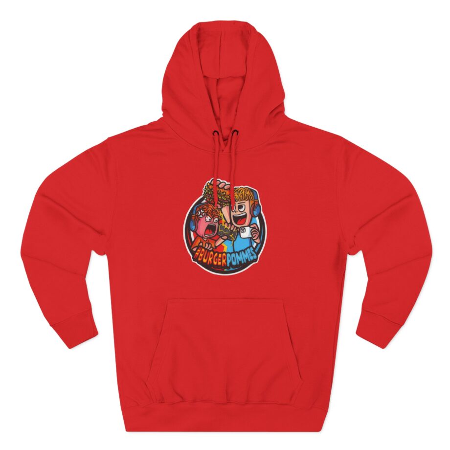 Burger Pommes Three-Panel Fleece Hoodie