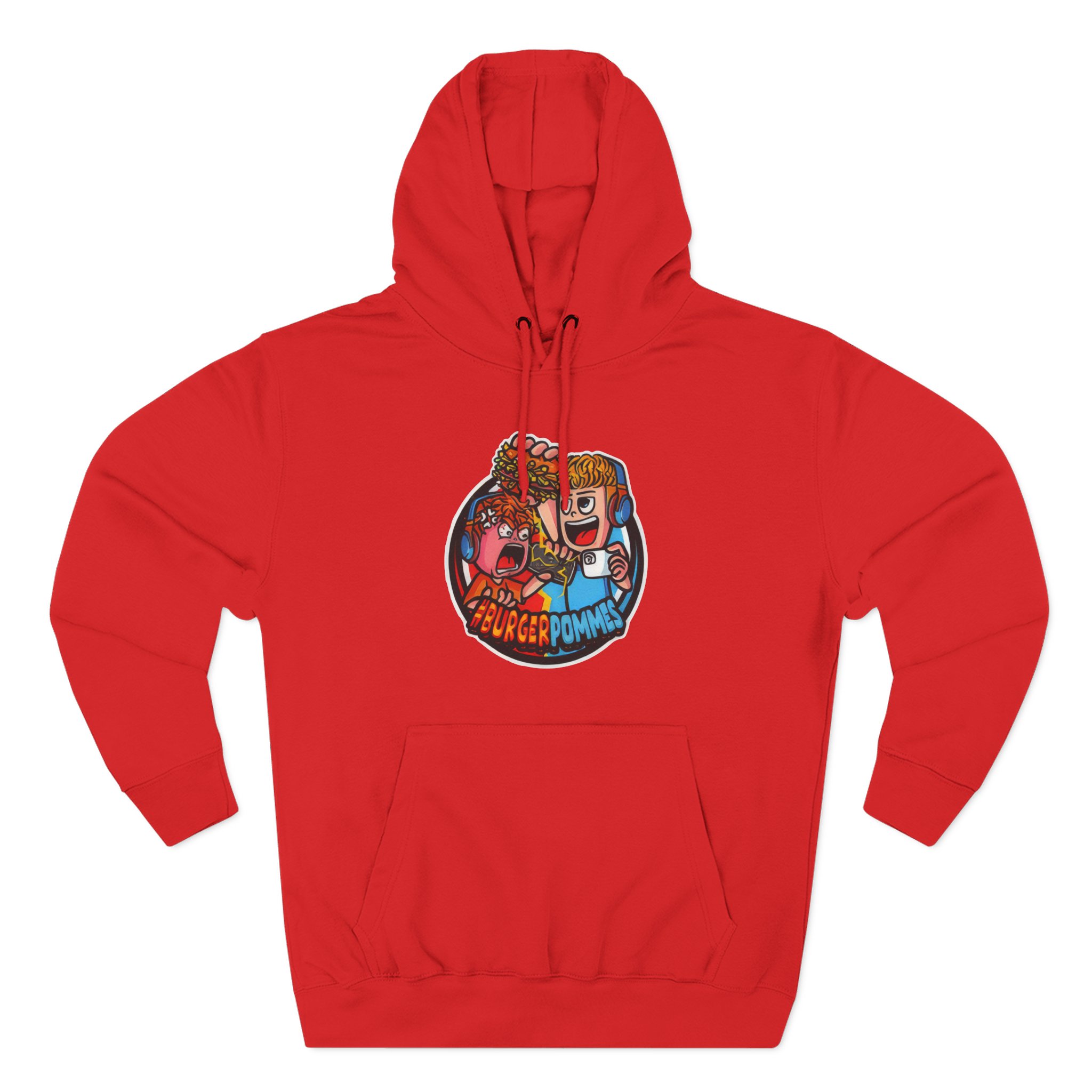 Burger Pommes Three-Panel Fleece Hoodie