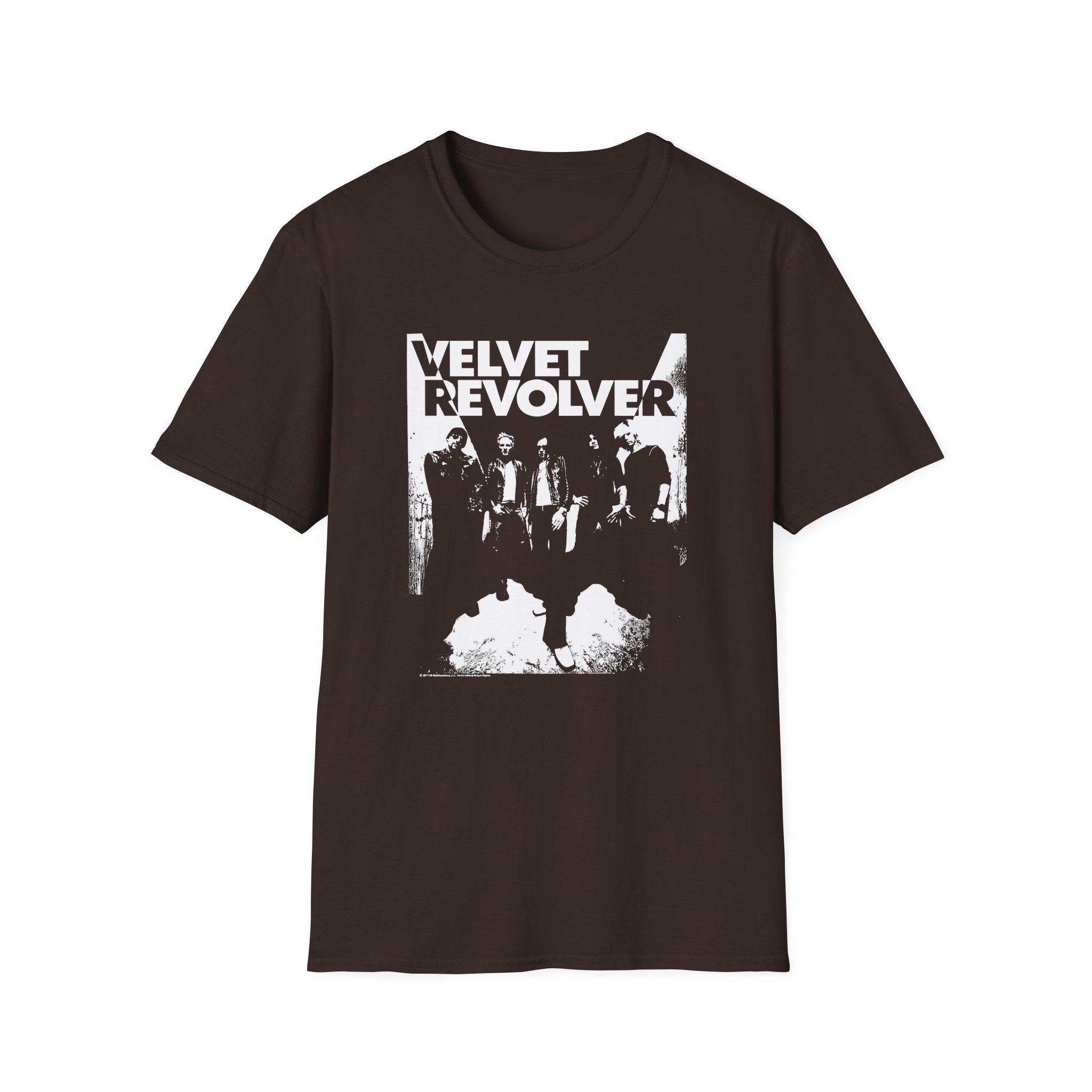 Velvet Revolver Velvet Skull Military Unisex Softstyle T-Shirt