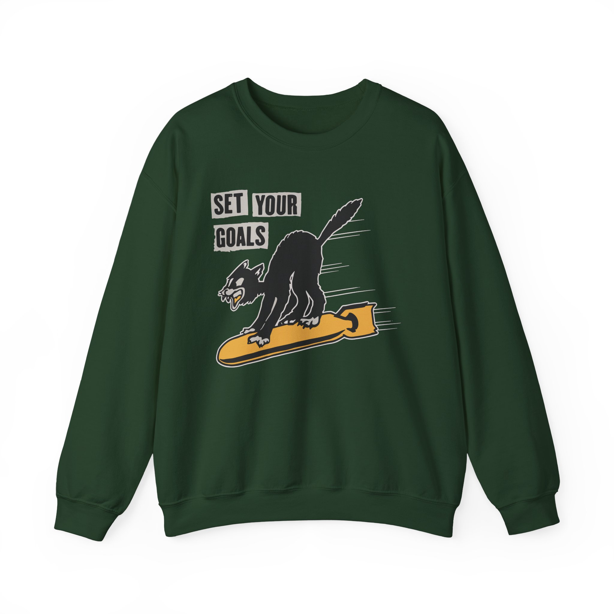 Set Your Goals Bomber Unisex Heavy Blendâ„¢ Crewneck Sweatshirt