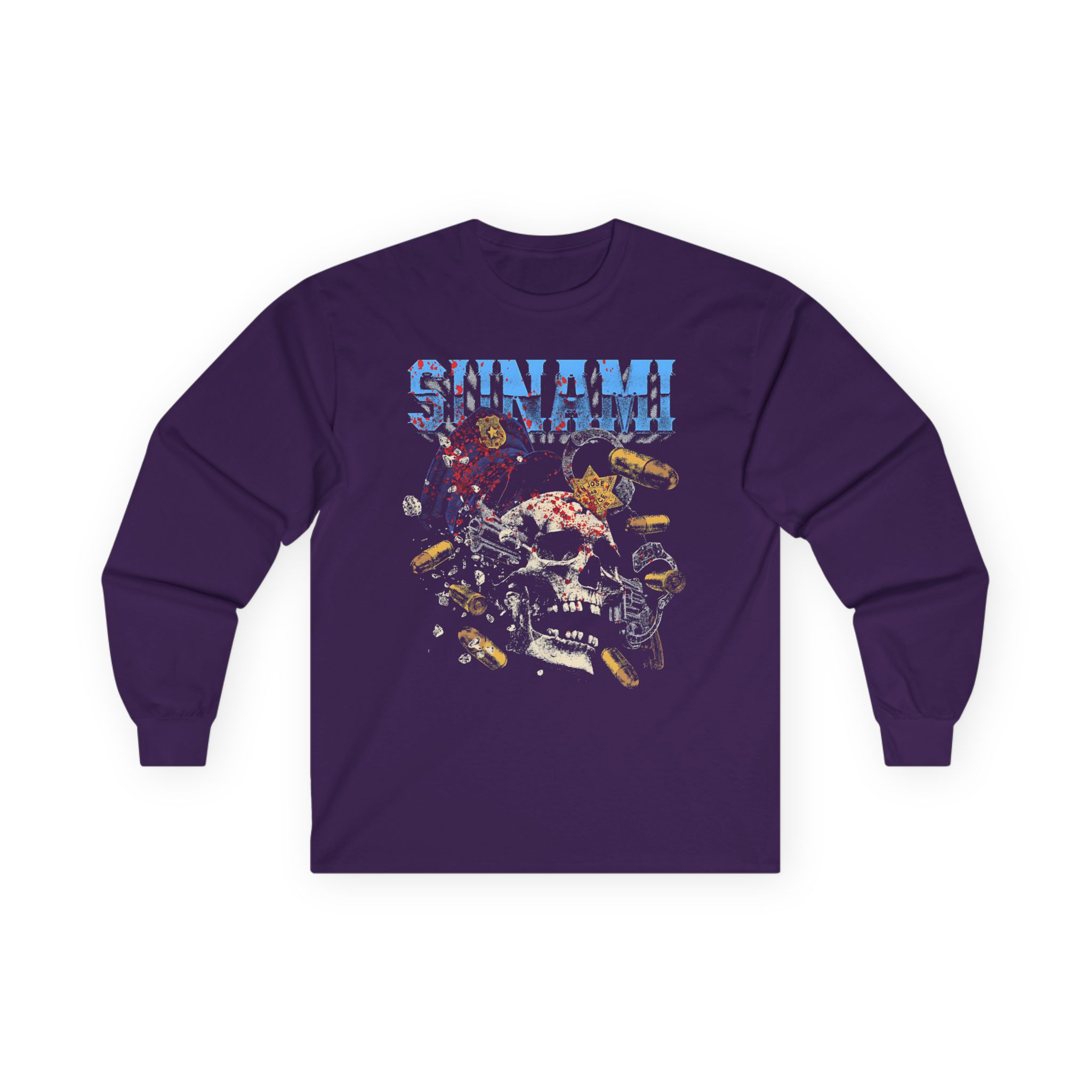 Sunami Skull Unisex Ultra Cotton Long Sleeve Tee