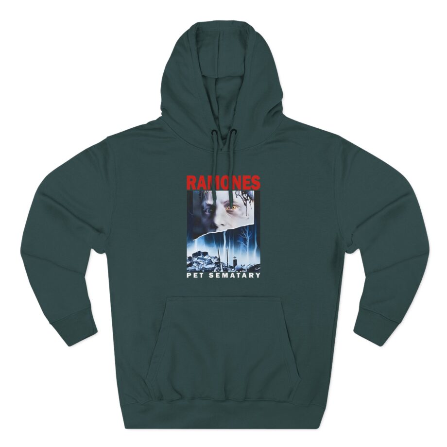 Ramones Pet Sematary T Shirt Three-Panel Fleece Hoodie