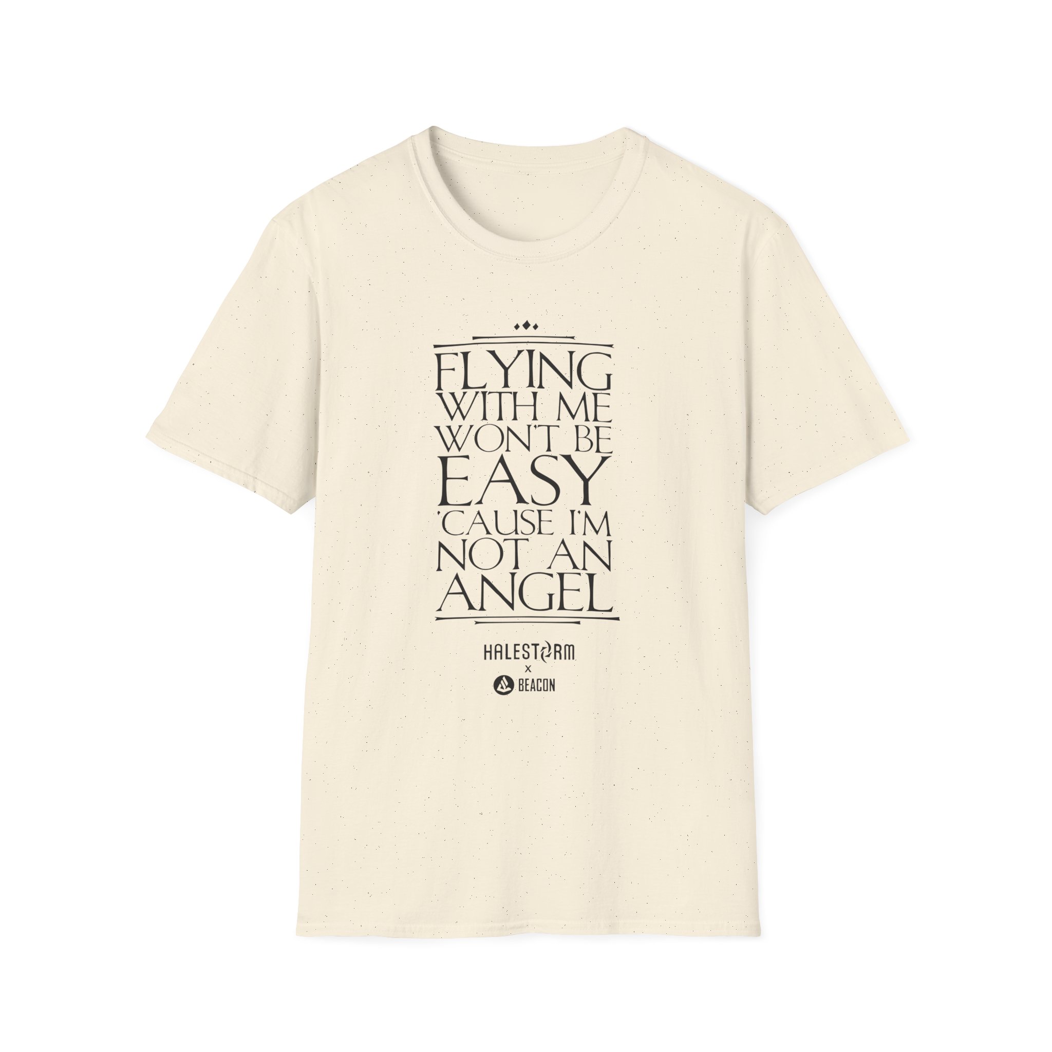 Halestorm Flying With Me Won't Be Easy 'cause I'm Not an Angel Unisex Softstyle T-Shirt