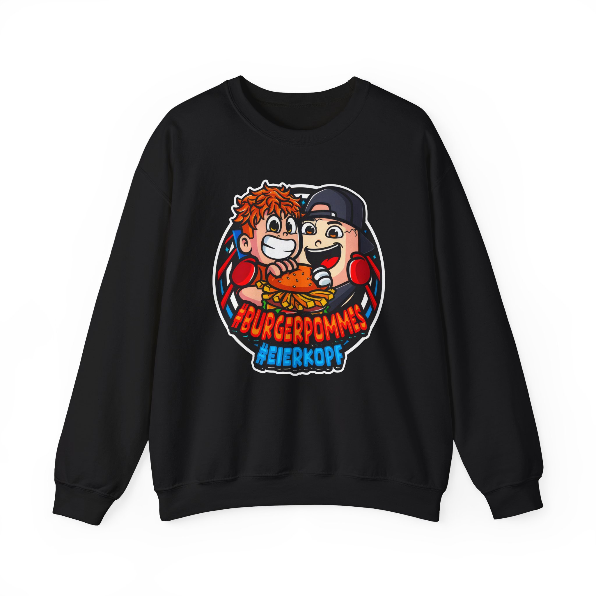 Burger Pommes eierkopf Unisex Heavy Blendâ„¢ Crewneck Sweatshirt