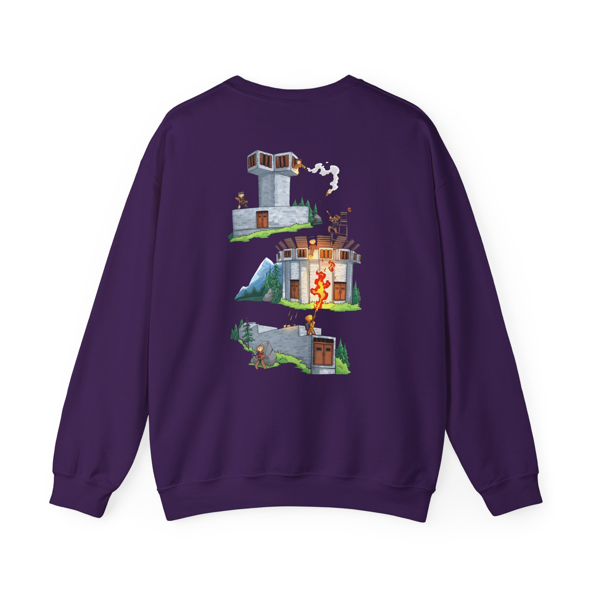 Spoonkid Battlefield Unisex Heavy Blendâ„¢ Crewneck Sweatshirt