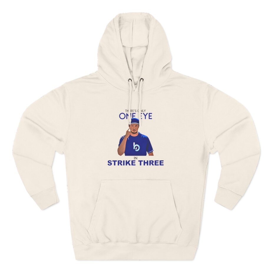 Trevor Bauer There’s Only One Eye in Strike Three Three-Panel Fleece Hoodie