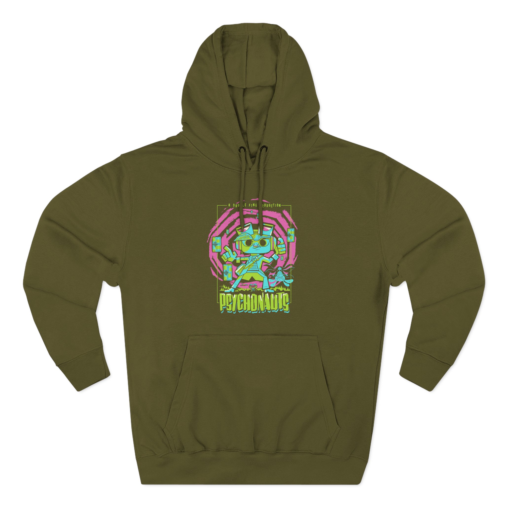 Double Fine Psychic Mystery Three-Panel Fleece Hoodie