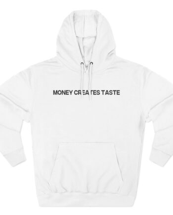 Jenny Holzer Money Creates Taste Three-Panel Fleece Hoodie