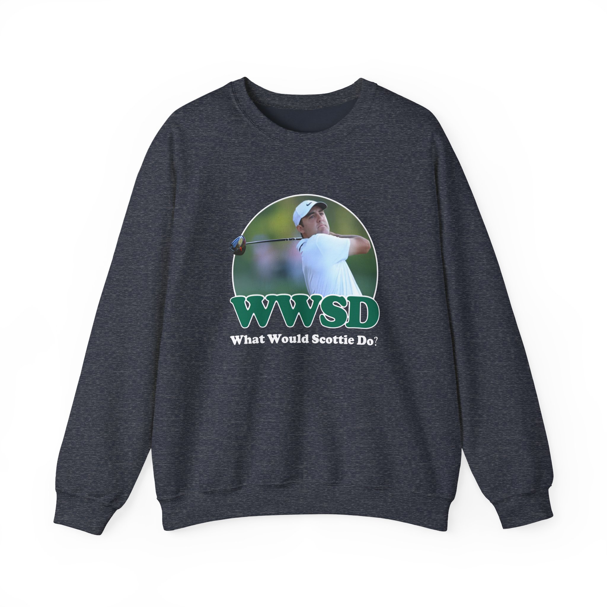 Scottie Scheffler What Would Do Wwsd Unisex Heavy Blendâ„¢ Crewneck Sweatshirt