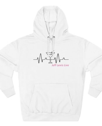 Jeffrey Lewis Jll Martini Heartbeat Three-Panel Fleece Hoodie