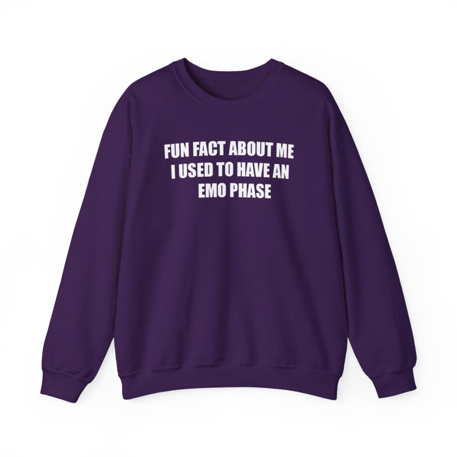 Jake & Johnnie Fun Fact About Me I Used to Have an Emo Phase Unisex Heavy Blend™ Crewneck Sweatshirt