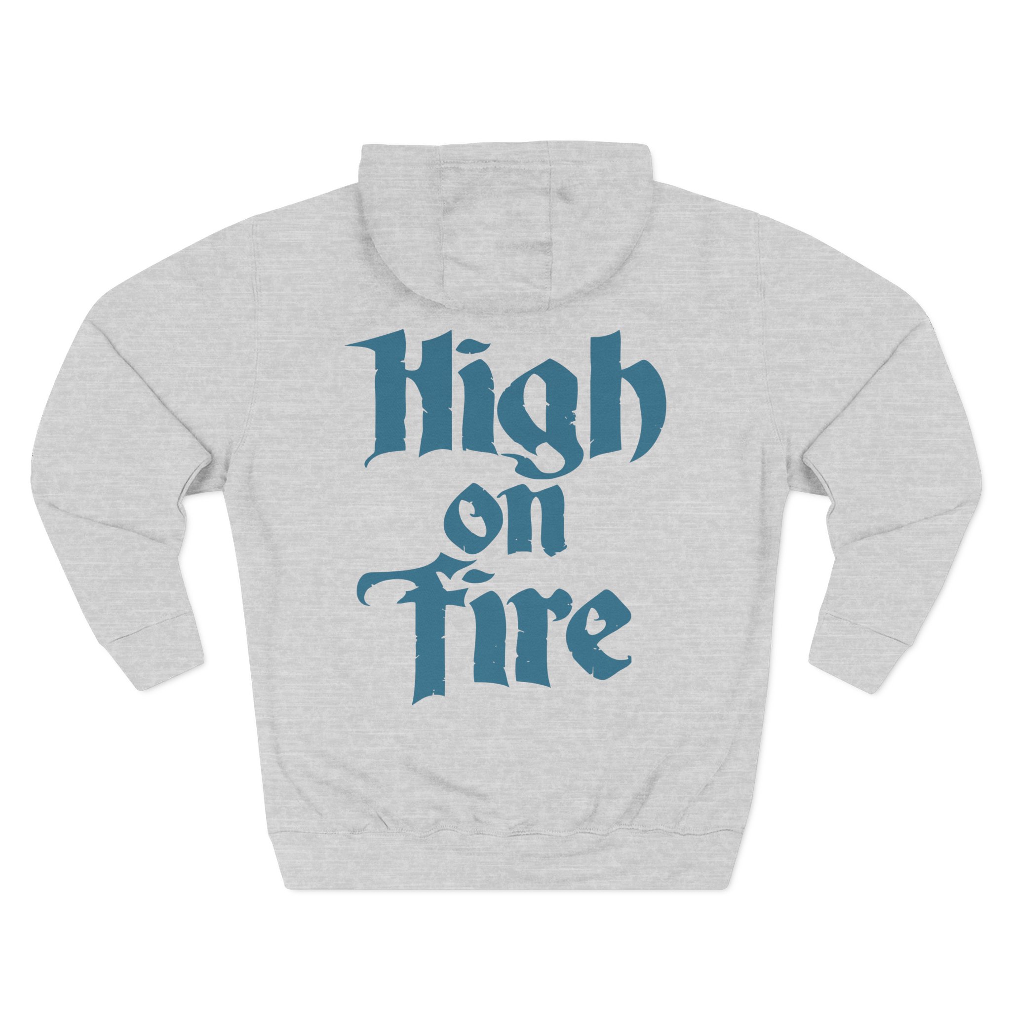 High on Fire Skull Knife Three-Panel Fleece Hoodie