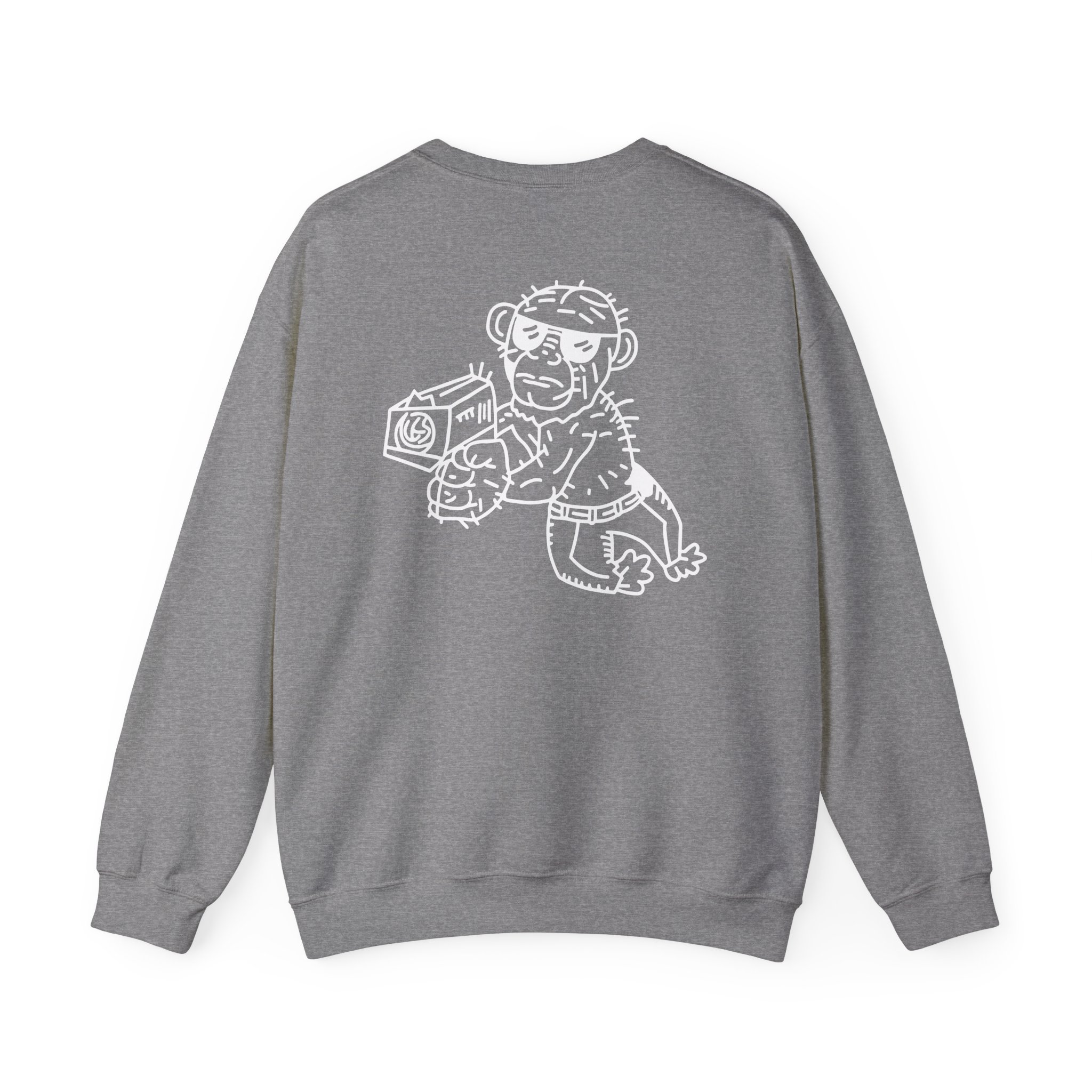 Spoonkid Detective Monke Unisex Heavy Blendâ„¢ Crewneck Sweatshirt