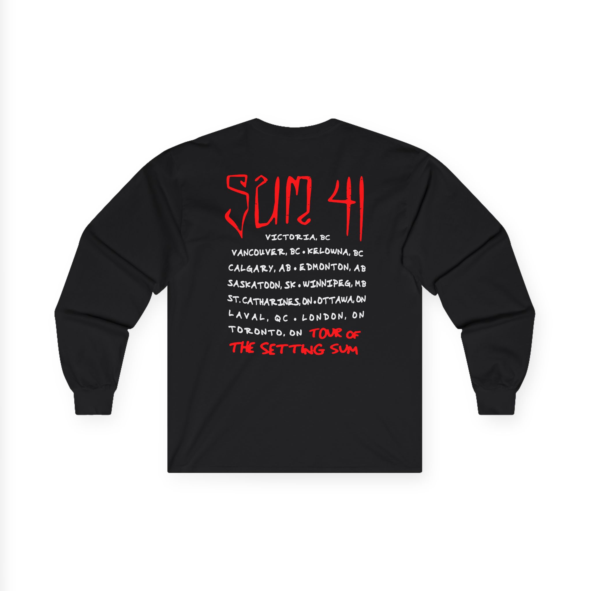 Sum 41 Skull Sketch Tour Unisex Ultra Cotton Long Sleeve Tee