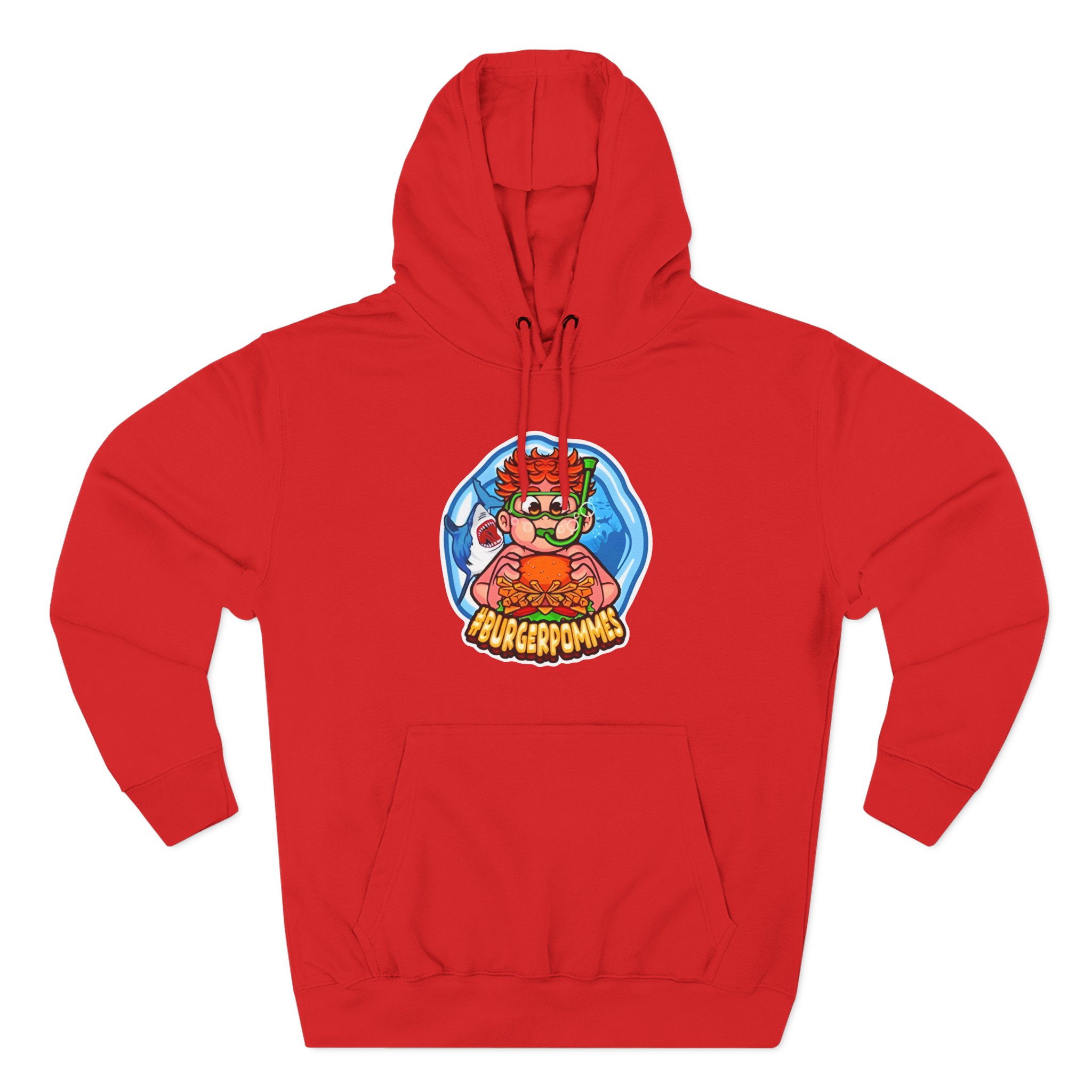 Burger Pommes Three-Panel Fleece Hoodie