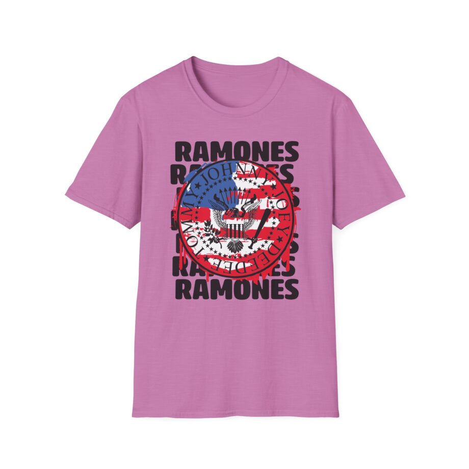 Ramones US Flag Unisex Softstyle T-Shirt