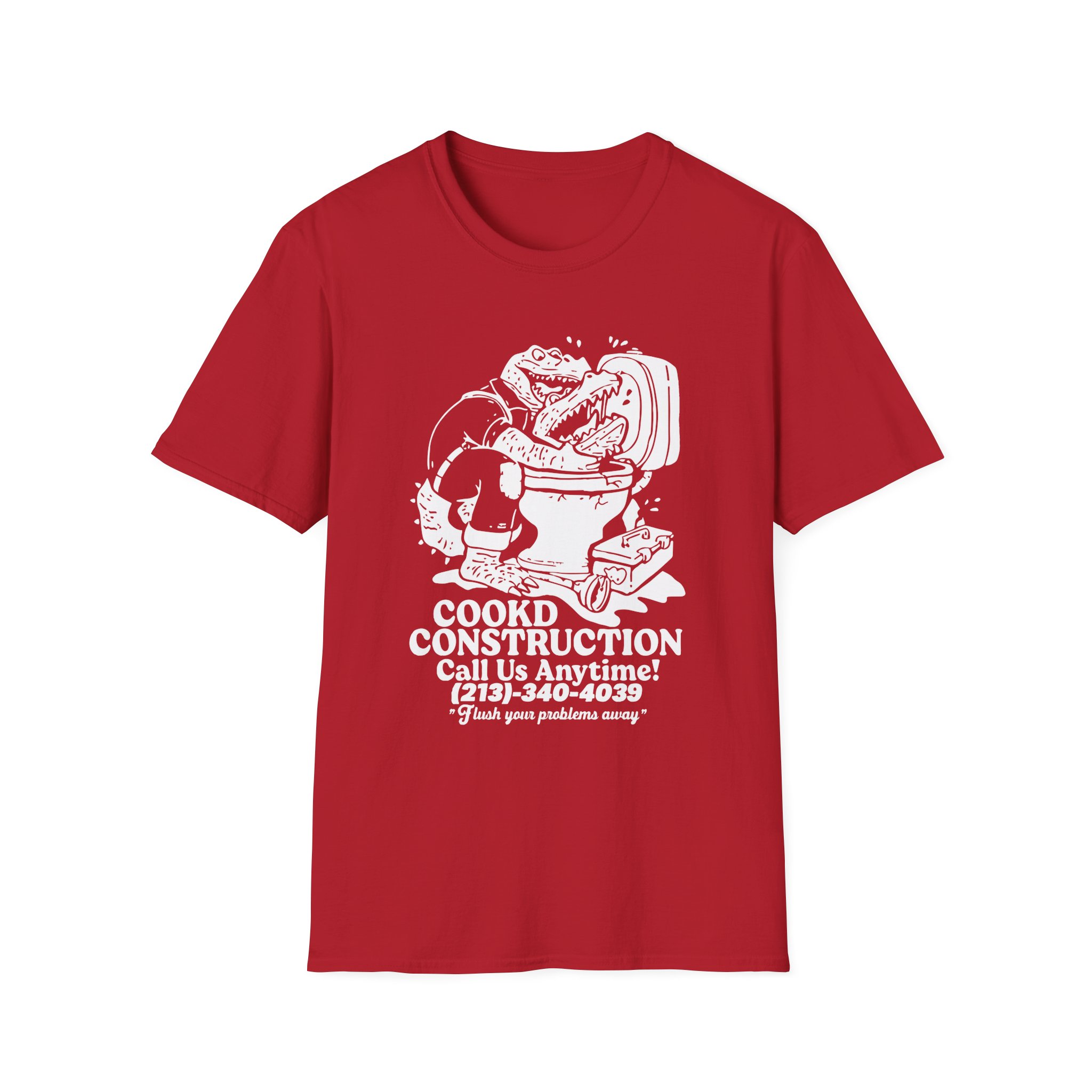 Lazarbeam  Cookd Construction Call Us Anytime Unisex Softstyle T-Shirt