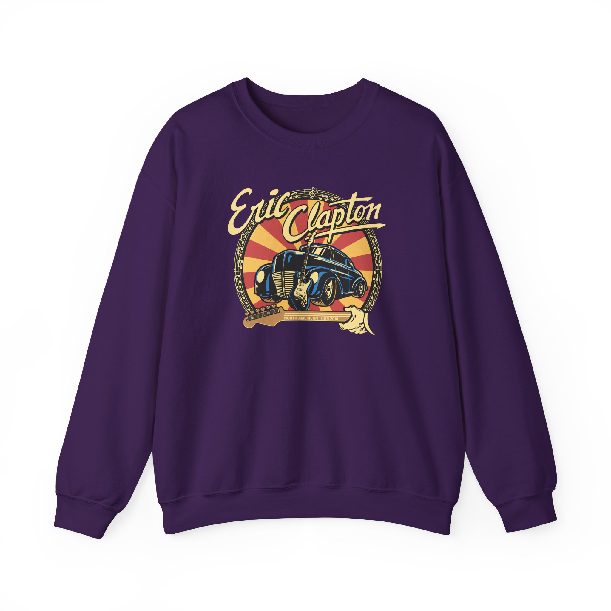Eric Clapton 2010 North American Tour Unisex Heavy Blendâ„¢ Crewneck Sweatshirt