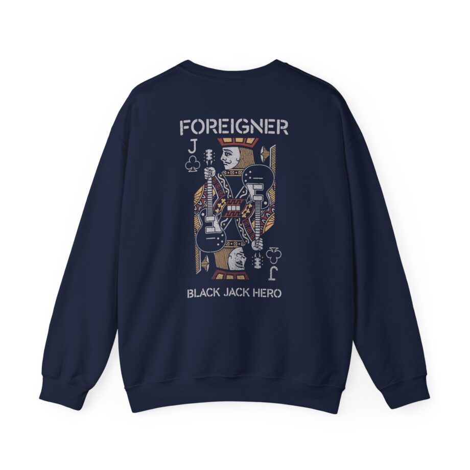 Foreigner Black Jack Hero Unisex Heavy Blend™ Crewneck Sweatshirt