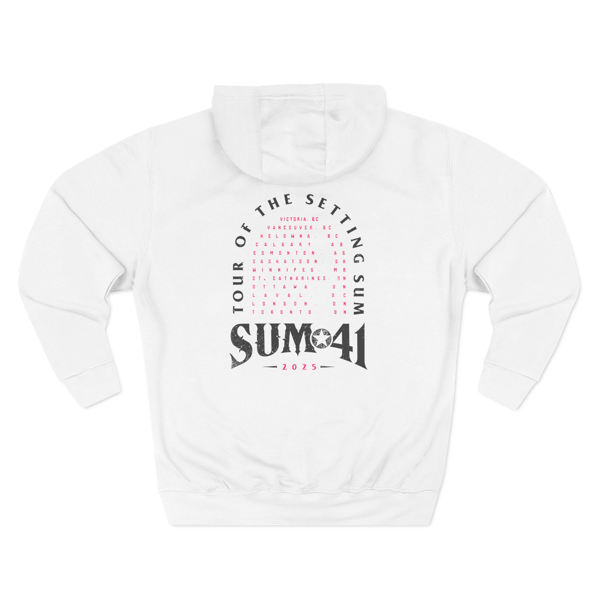 Sum 41 Tour of the Setting Sum Three-Panel Fleece Hoodie