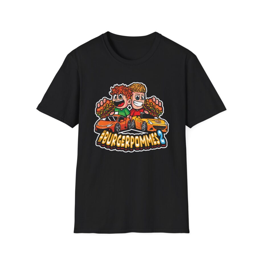 Burger Pommes Unisex Softstyle T-Shirt