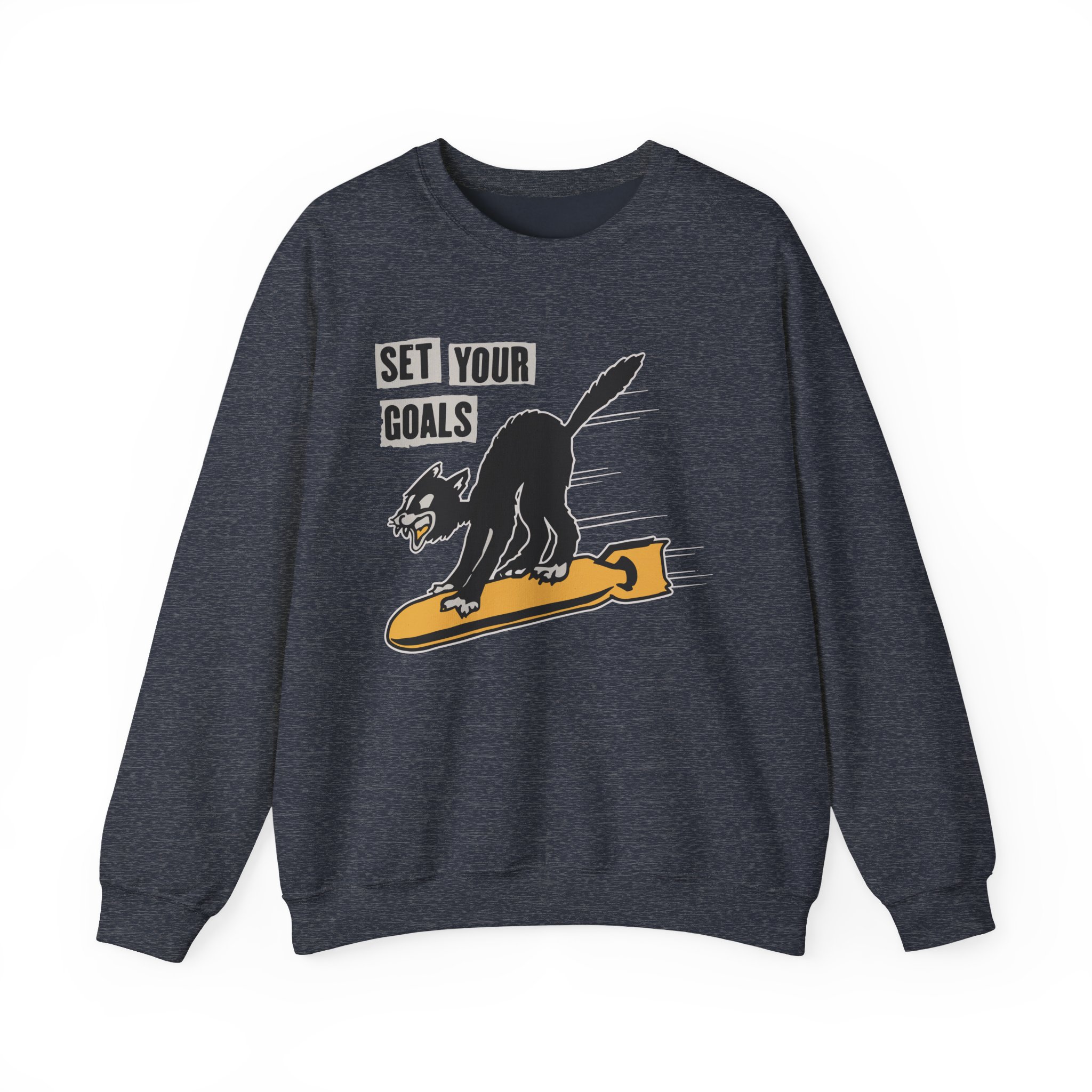 Set Your Goals Bomber Unisex Heavy Blendâ„¢ Crewneck Sweatshirt