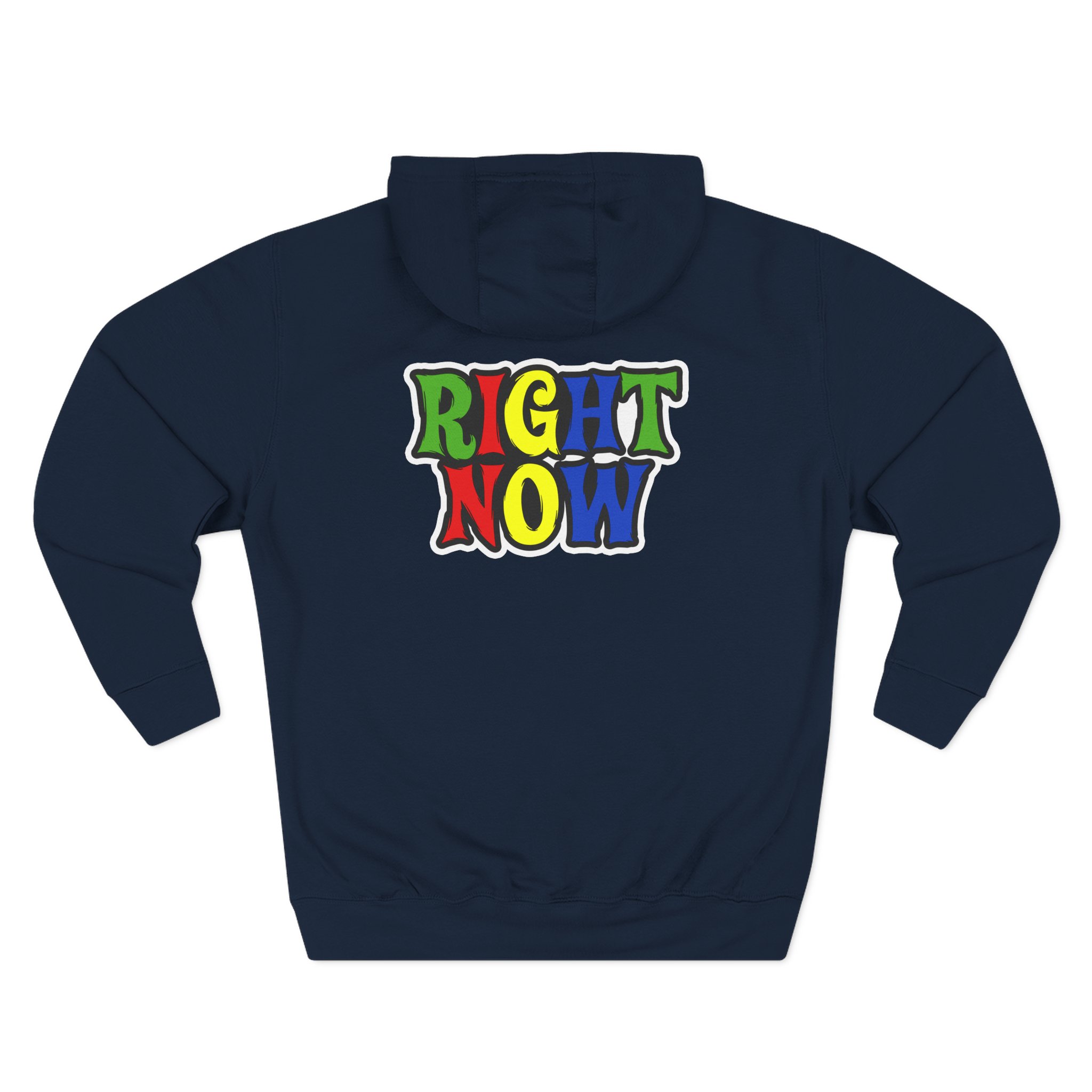 Nekrogoblikon Right Now Zip Up Three-Panel Fleece Hoodie
