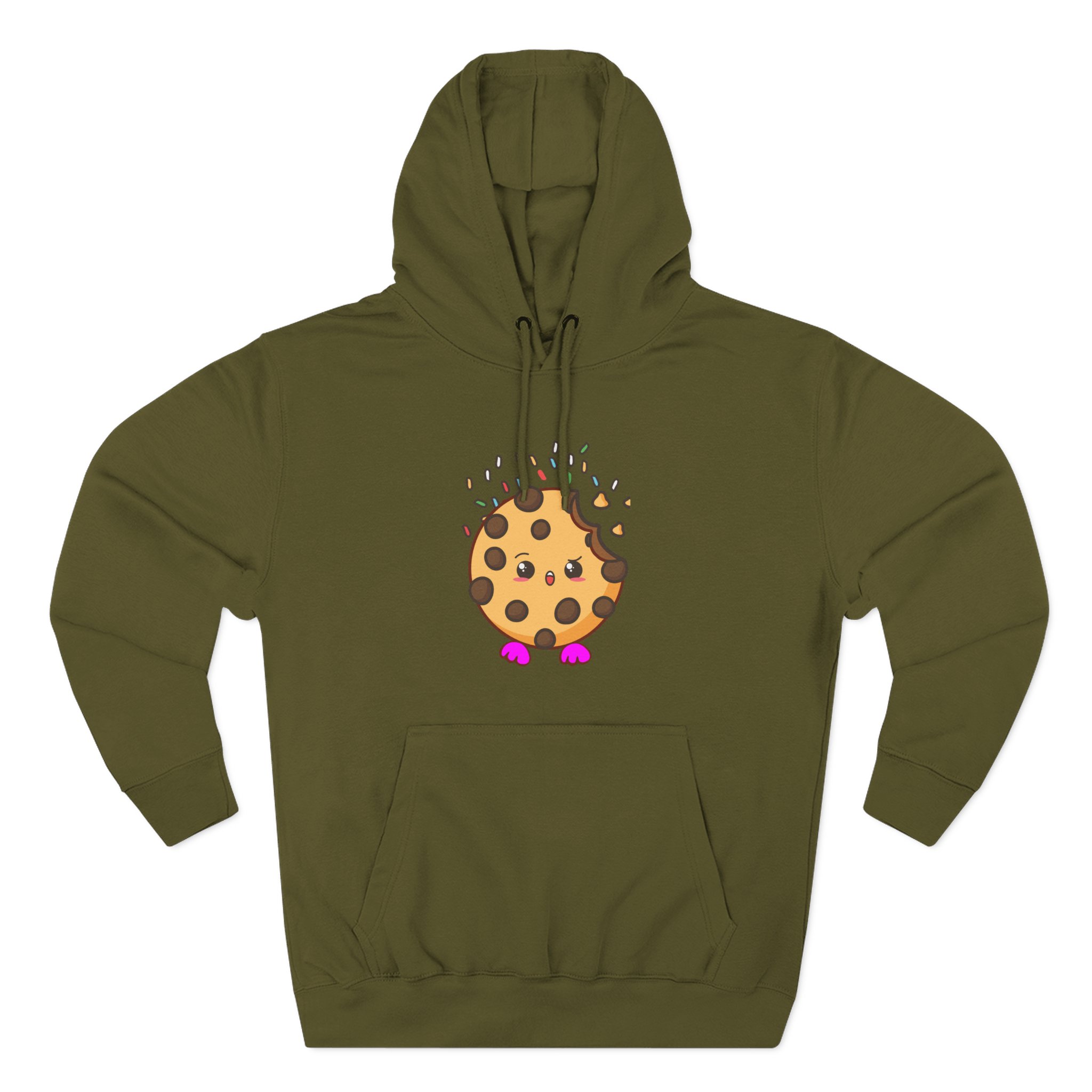 Cookieswirlc Three-Panel Fleece Hoodie