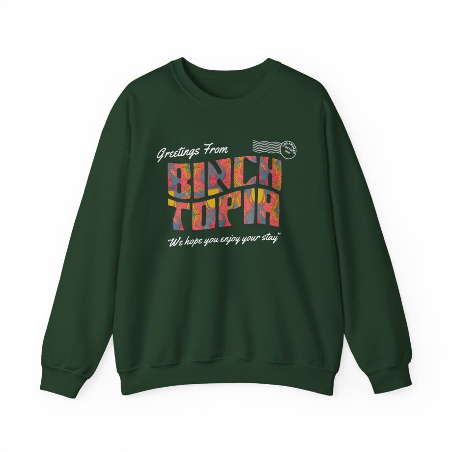 Binchtopia Postcard Unisex Heavy Blend™ Crewneck Sweatshirt