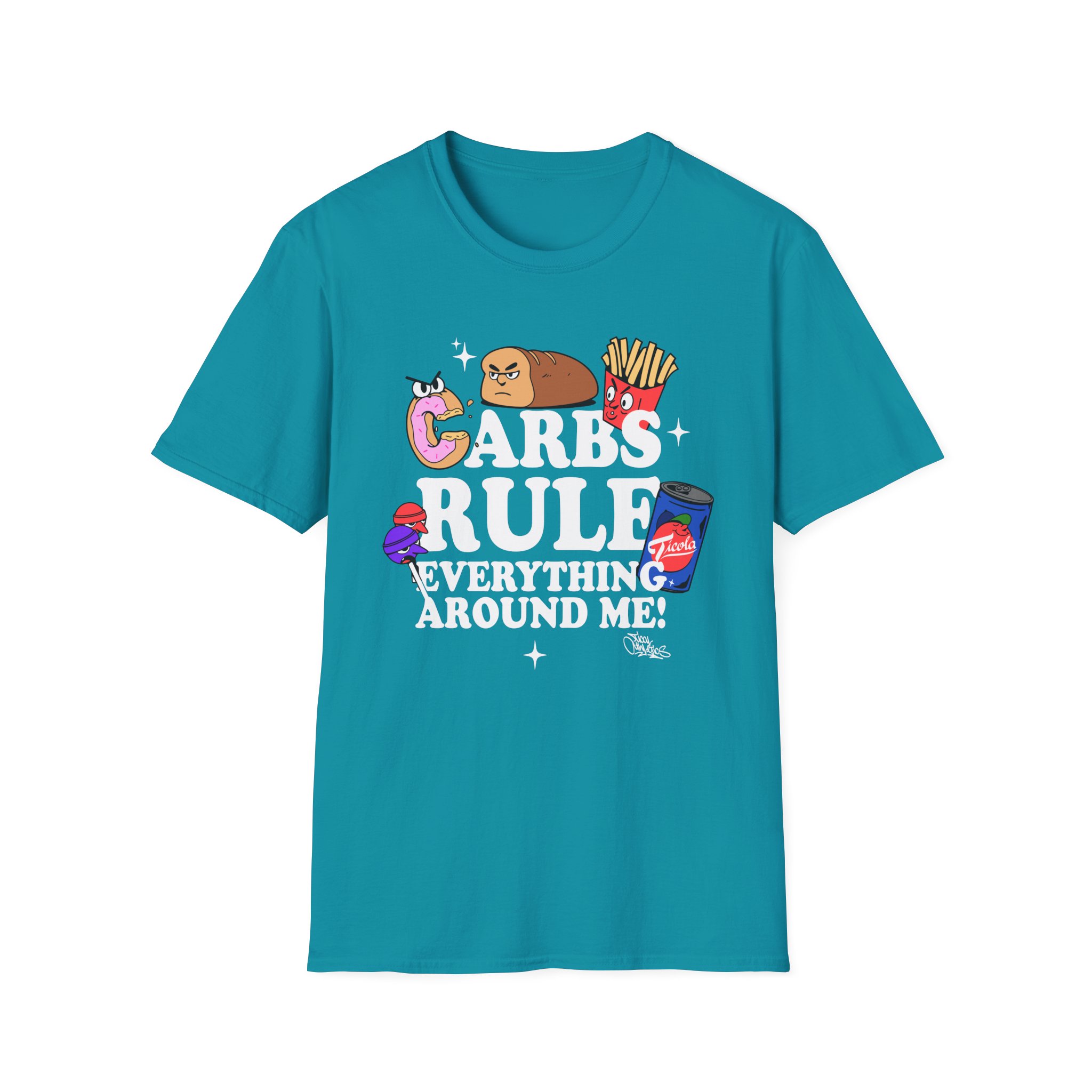 Method Man Carbs Rule Everything Around Me Unisex Softstyle T-Shirt