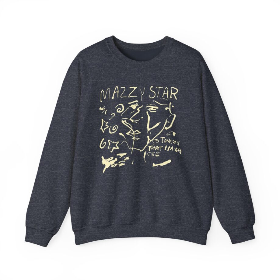 Binchtopia Max Wearing Mazzy Star 90s Unisex Heavy Blend™ Crewneck Sweatshirt