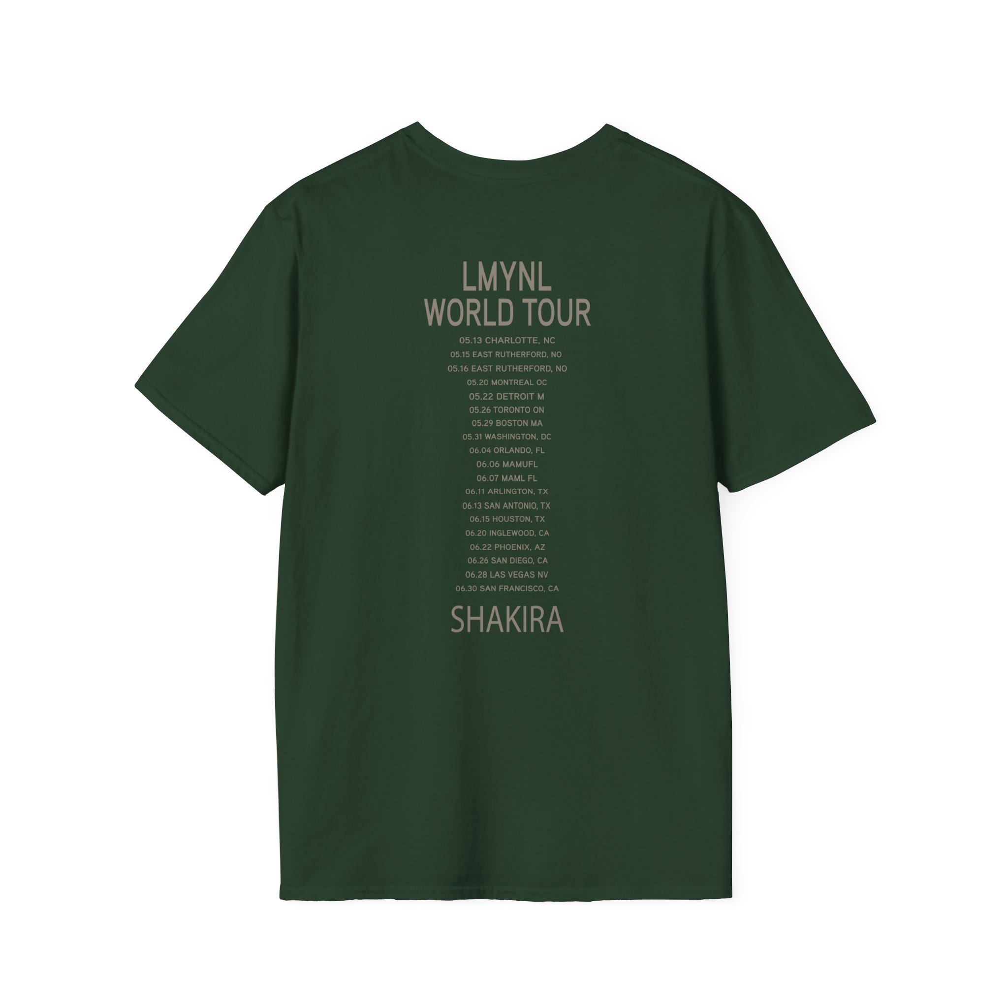 Shakira Dollar Bill Unisex Softstyle T-Shirt